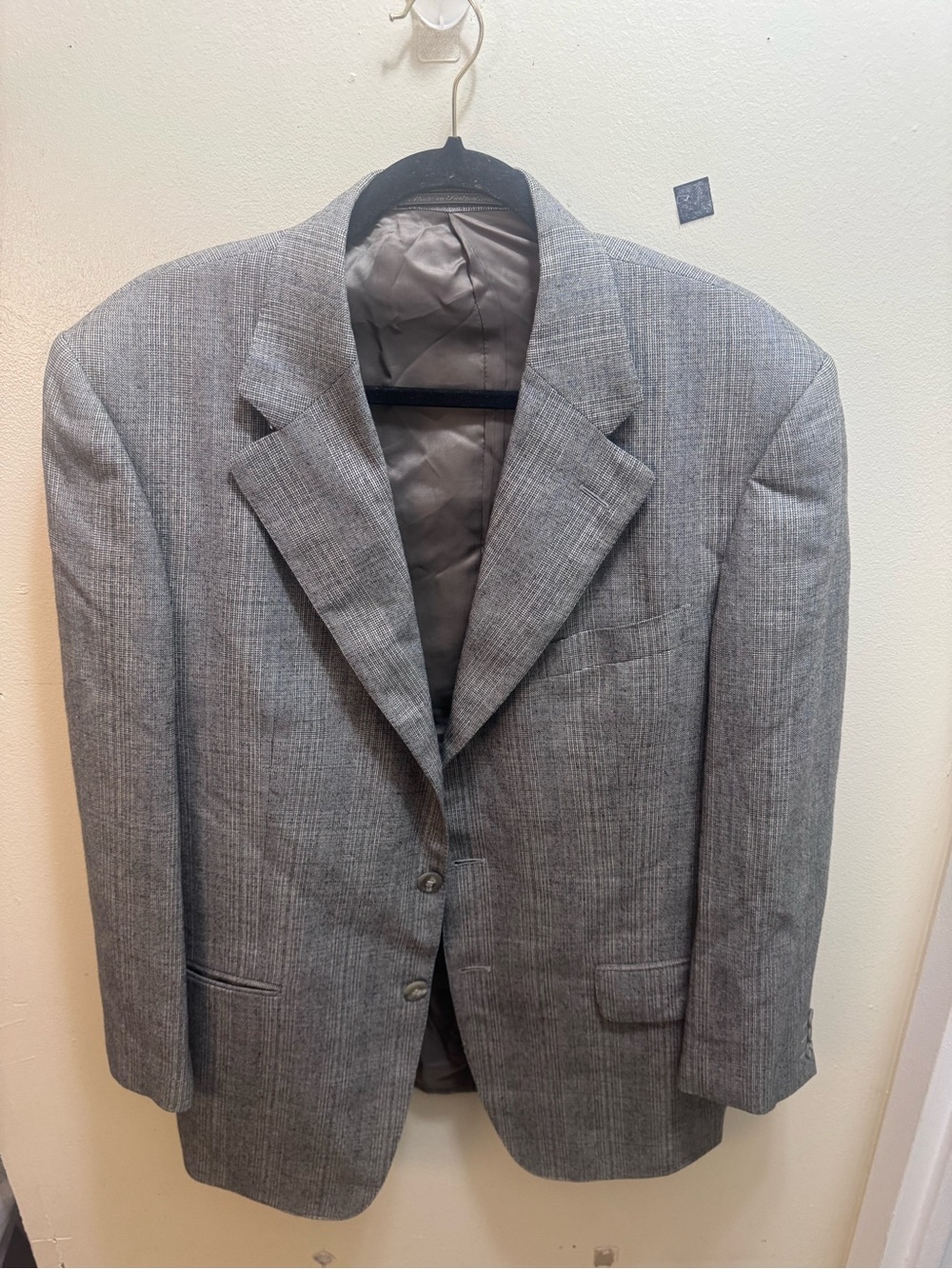 Vintage Ermenegildo Zegna Gray/blue Pinstripe 100% wool blazer size 50